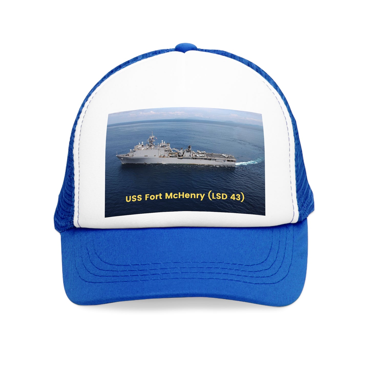 USS Fort McHenry (LSD 43) Navy POD Smileandlaughtees Mesh Cap