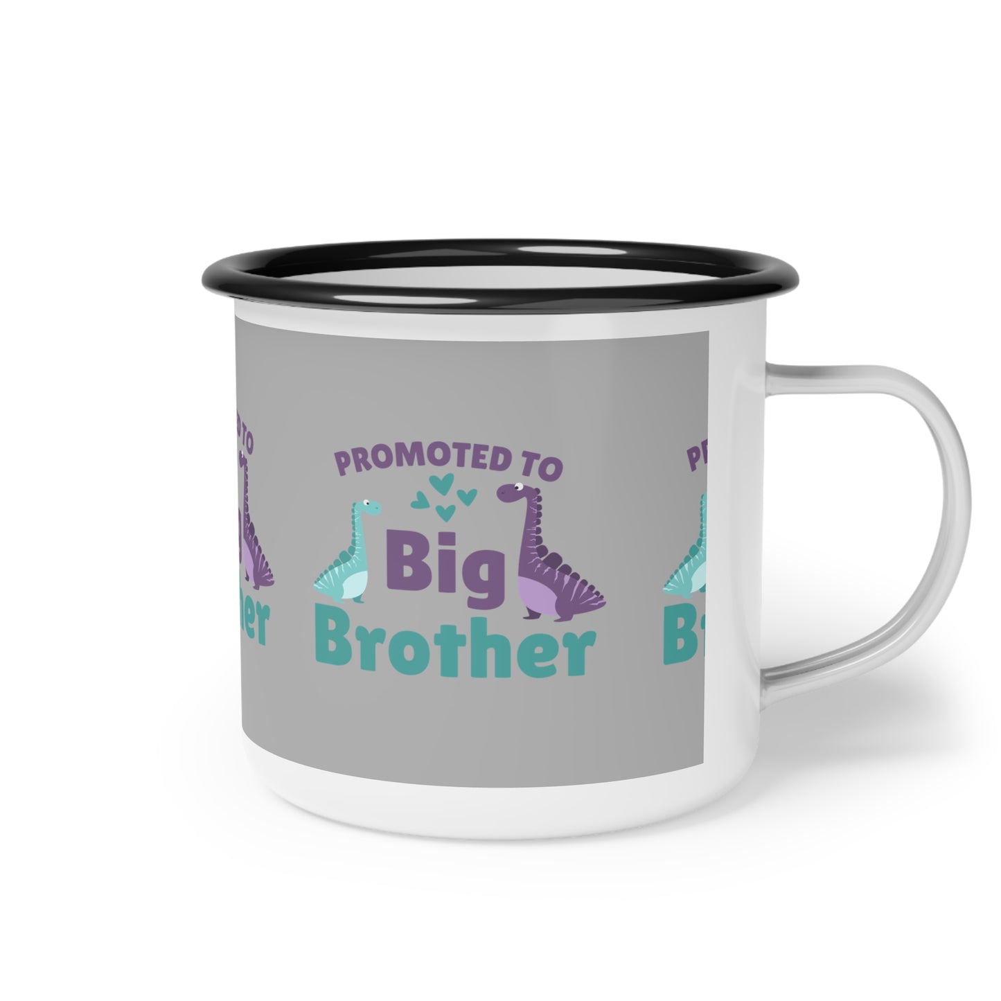 Promoted To Big Brother SmileandLaughTees Enamel Camp Cup