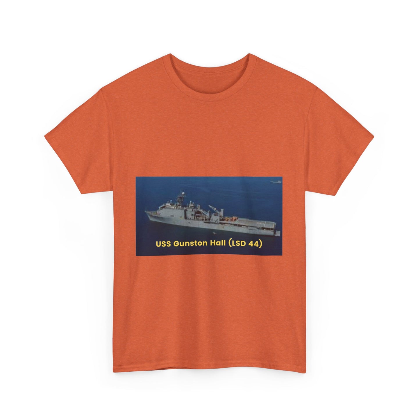 USS Gunston Hall (LSD 44) Navy POD Smileandlaughtees Unisex Heavy Cotton Tee T-Shirt