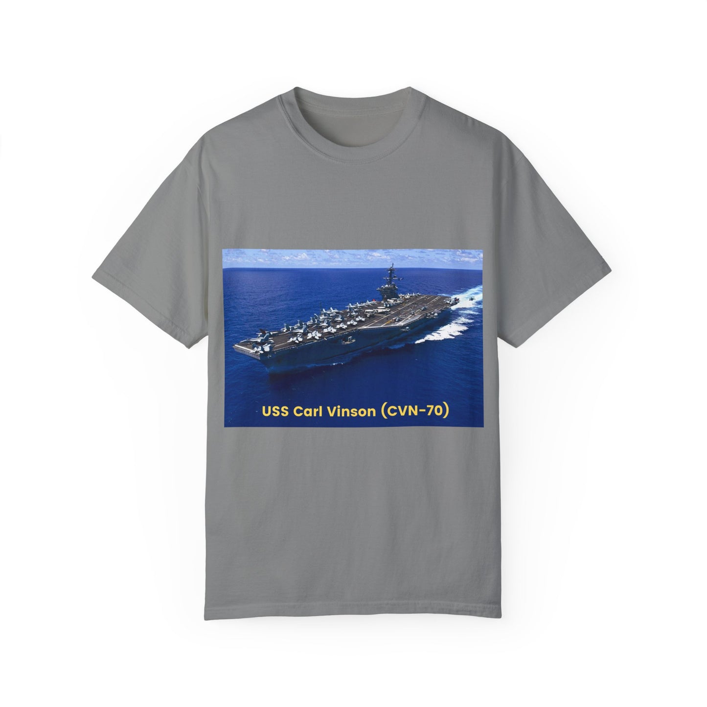 USS Carl Vinson (CVN-70) SmileandLaughTees Unisex Garment-Dyed T-shirt