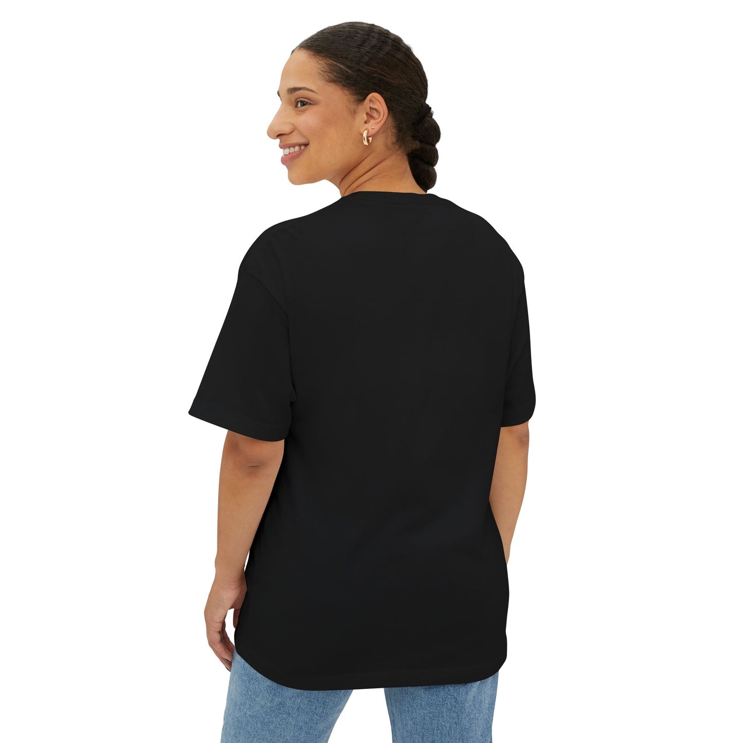 Let It All Go See What Stays SmileandLaughTees Unisex Oversized Boxy T-Shirt