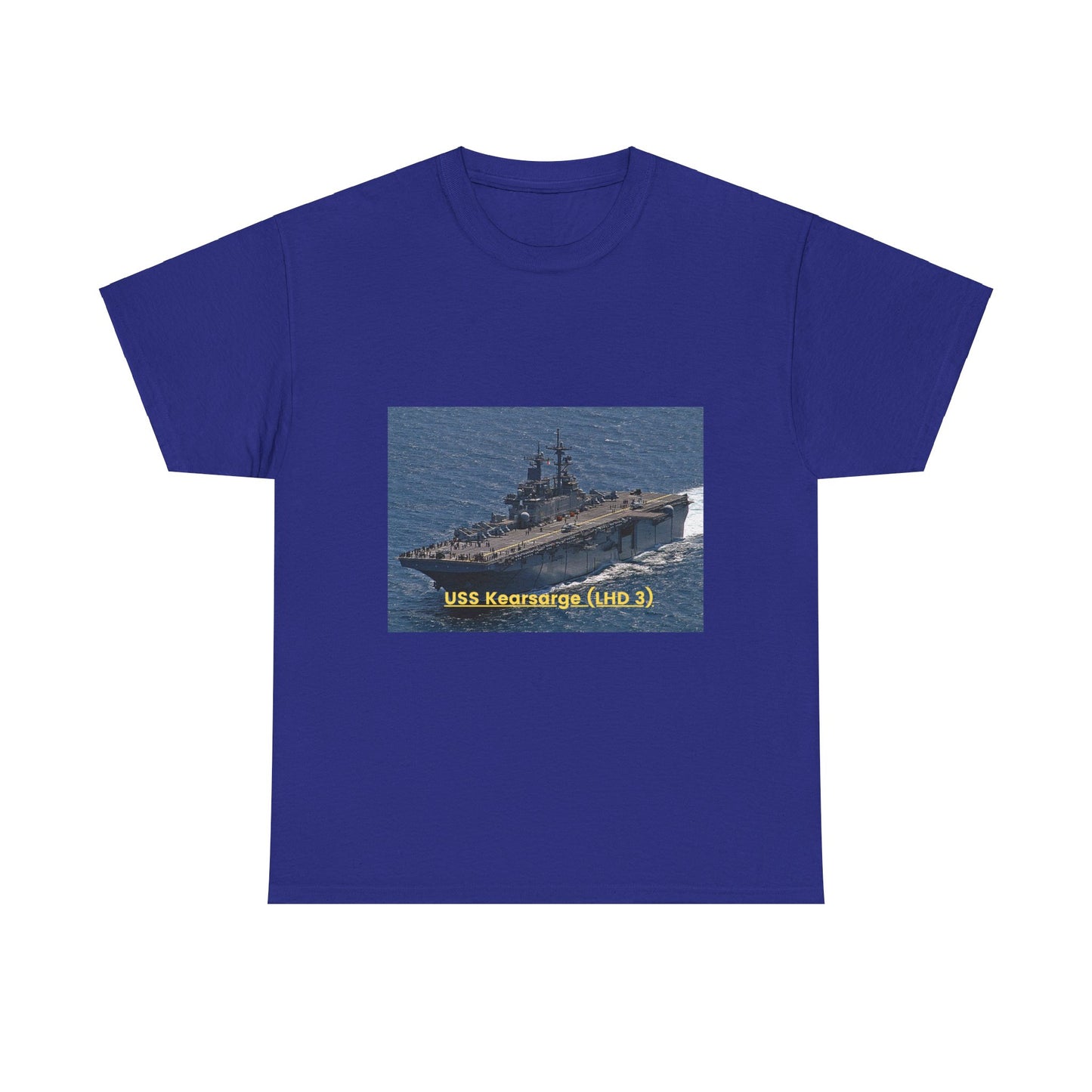 USS Kearsarge (LHD 3) Navy POD Smileandlaughtees Unisex Heavy Cotton Tee T-Shirt