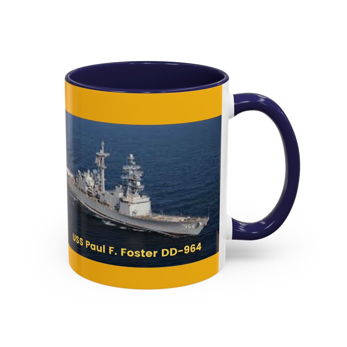 USS Paul F. Foster DD-964 Navy POD Smileandlaughtees Accent Coffee Mug (11, 15oz)