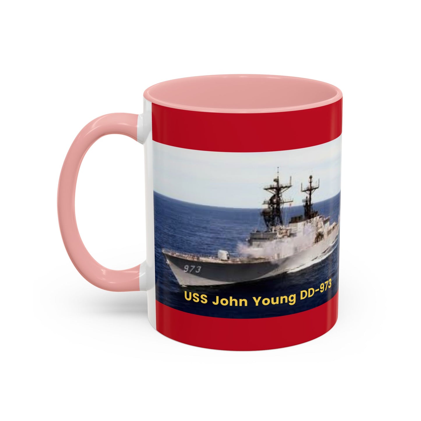 USS John Young DD-973 Navy POD Smileandlaughtees Accent Coffee Mug (11, 15oz)