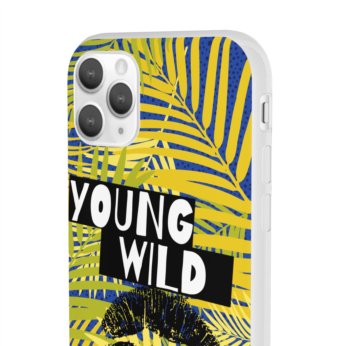 Young Wild Free SmileandLaughTees Flexi Phone Case