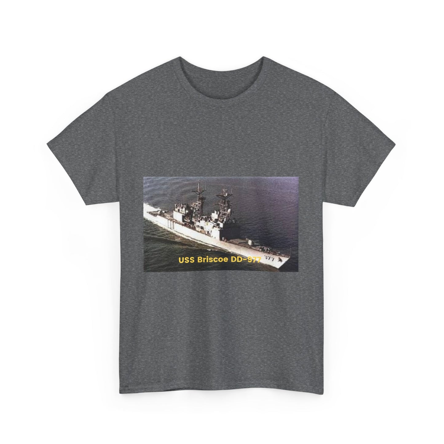 USS Briscoe DD-977 Navy POD Smileandlaughtees Unisex Heavy Cotton Tee T-Shirt