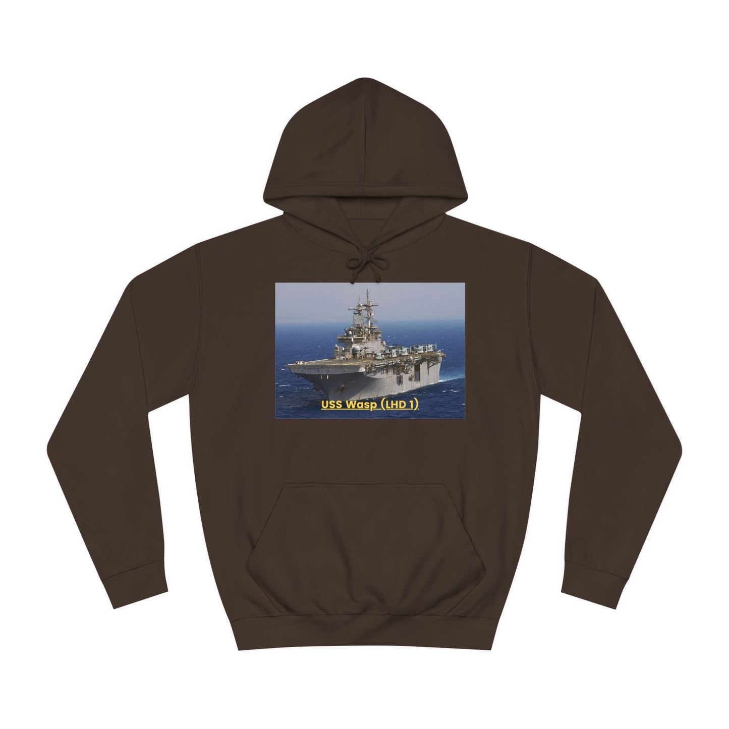 USS Wasp (LHD 1) Navy POD Smileandlaughtees Unisex College Hoodie