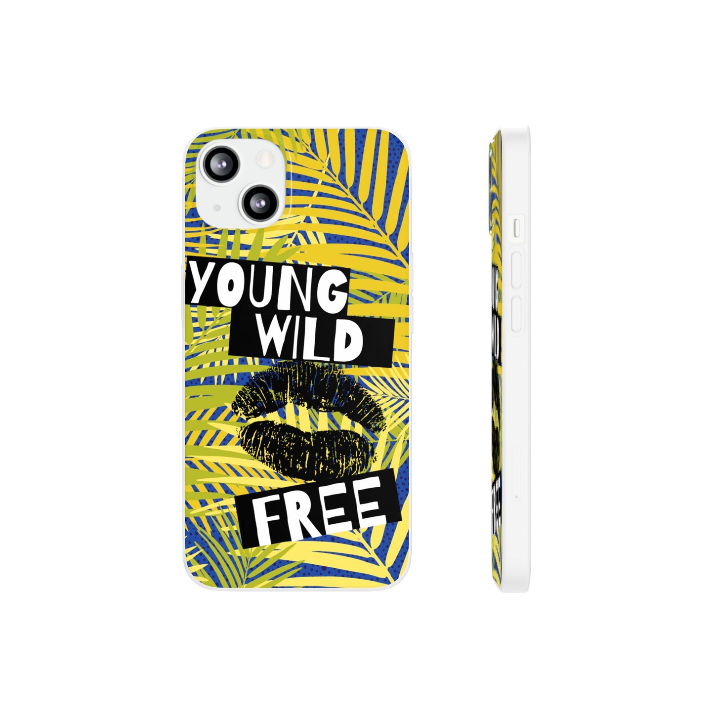 Young Wild Free SmileandLaughTees Flexi Phone Case