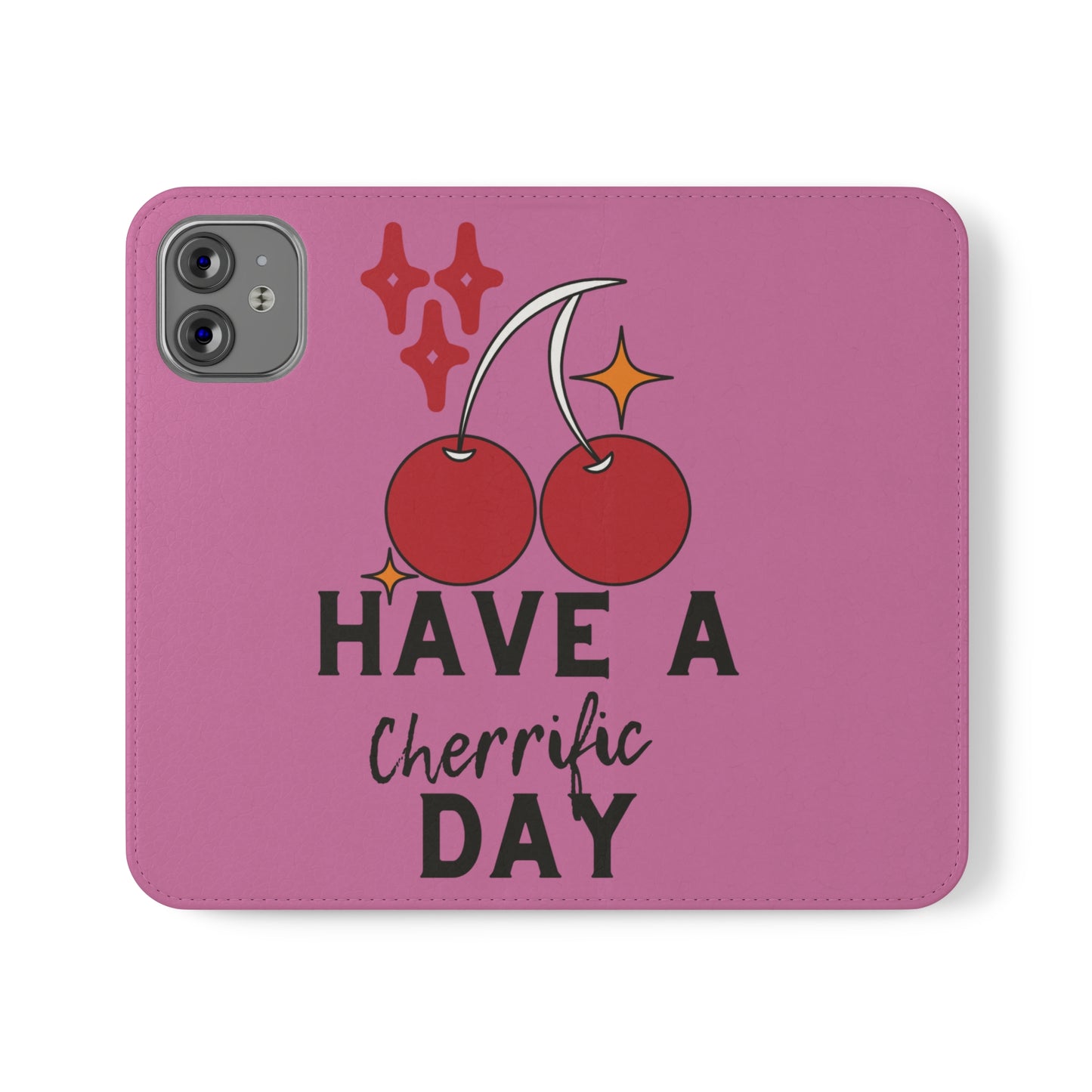 Have A Cherrific Day SmileandLaughTees Flip Phone Case