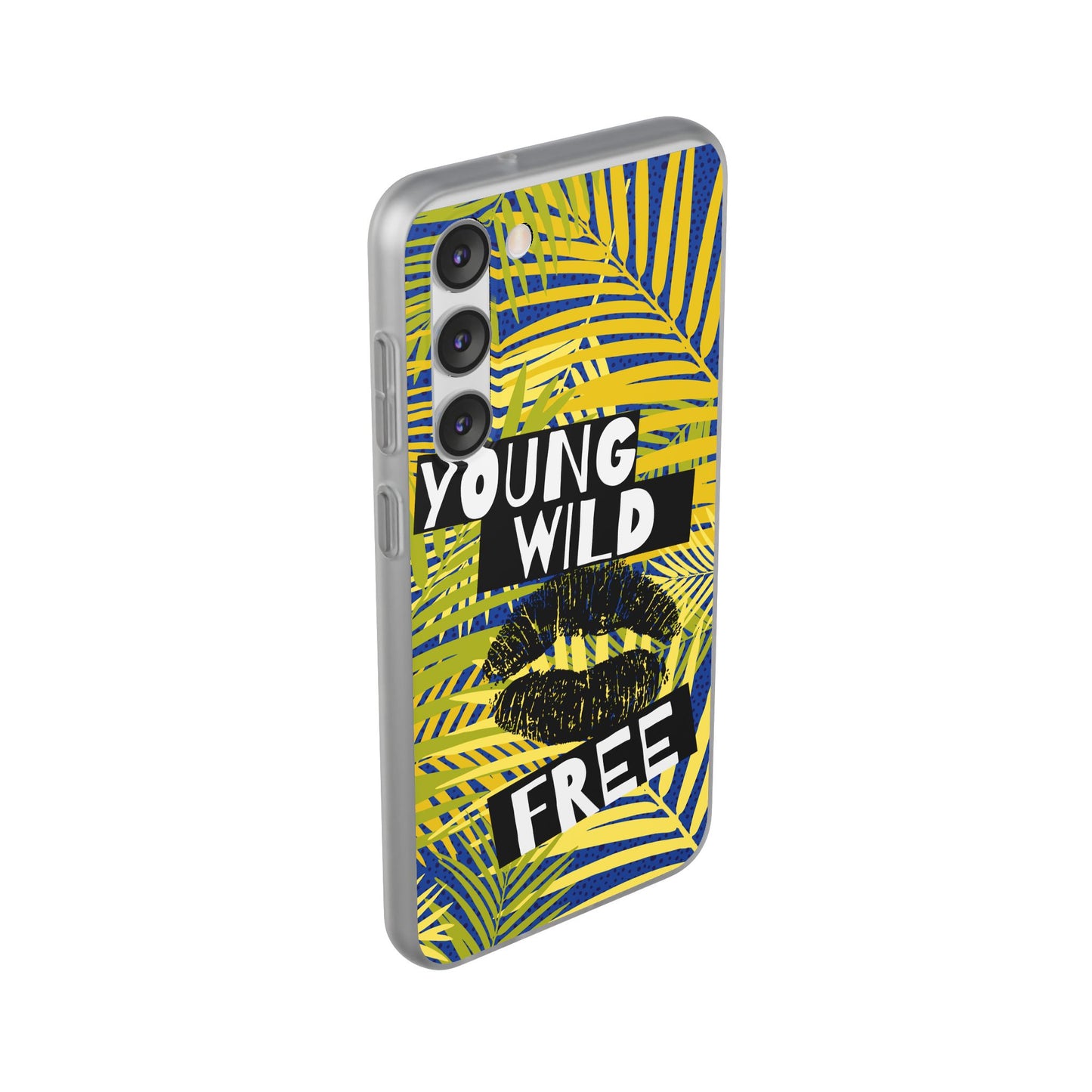 Young Wild Free SmileandLaughTees Flexi Phone Case