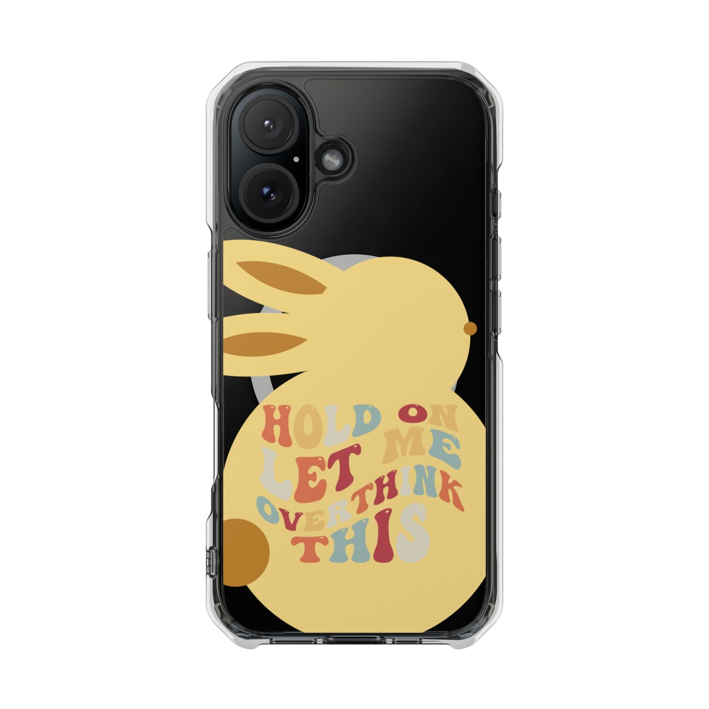 Hold On Let Me Overthink This SmileandLaughTees Clear Impact Phone Case