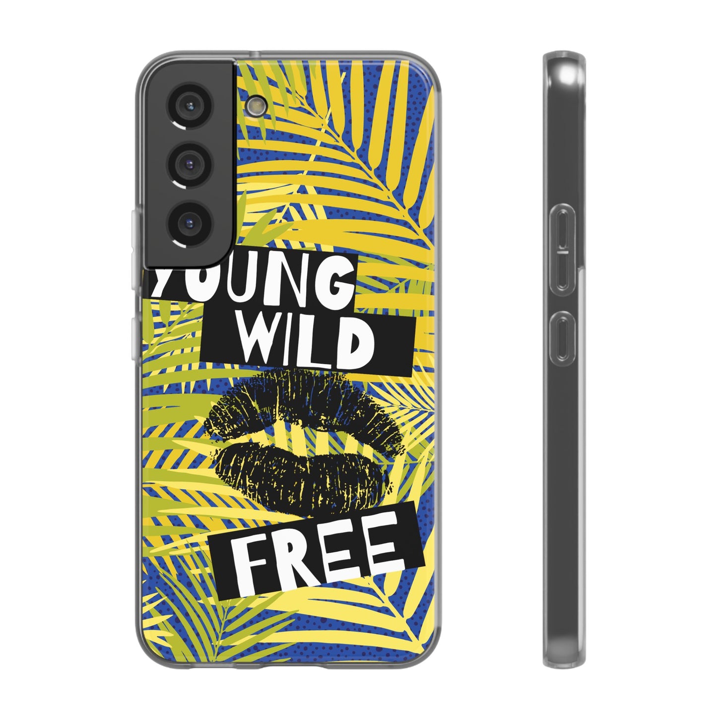 Young Wild Free SmileandLaughTees Flexi Phone Case