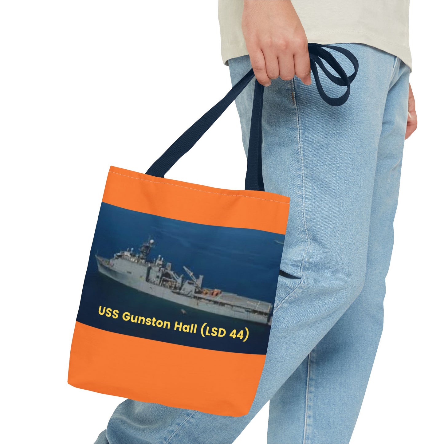 USS Gunston Hall (LSD 44) Navy POD Smileandlaughtees Tote Bag (AOP)