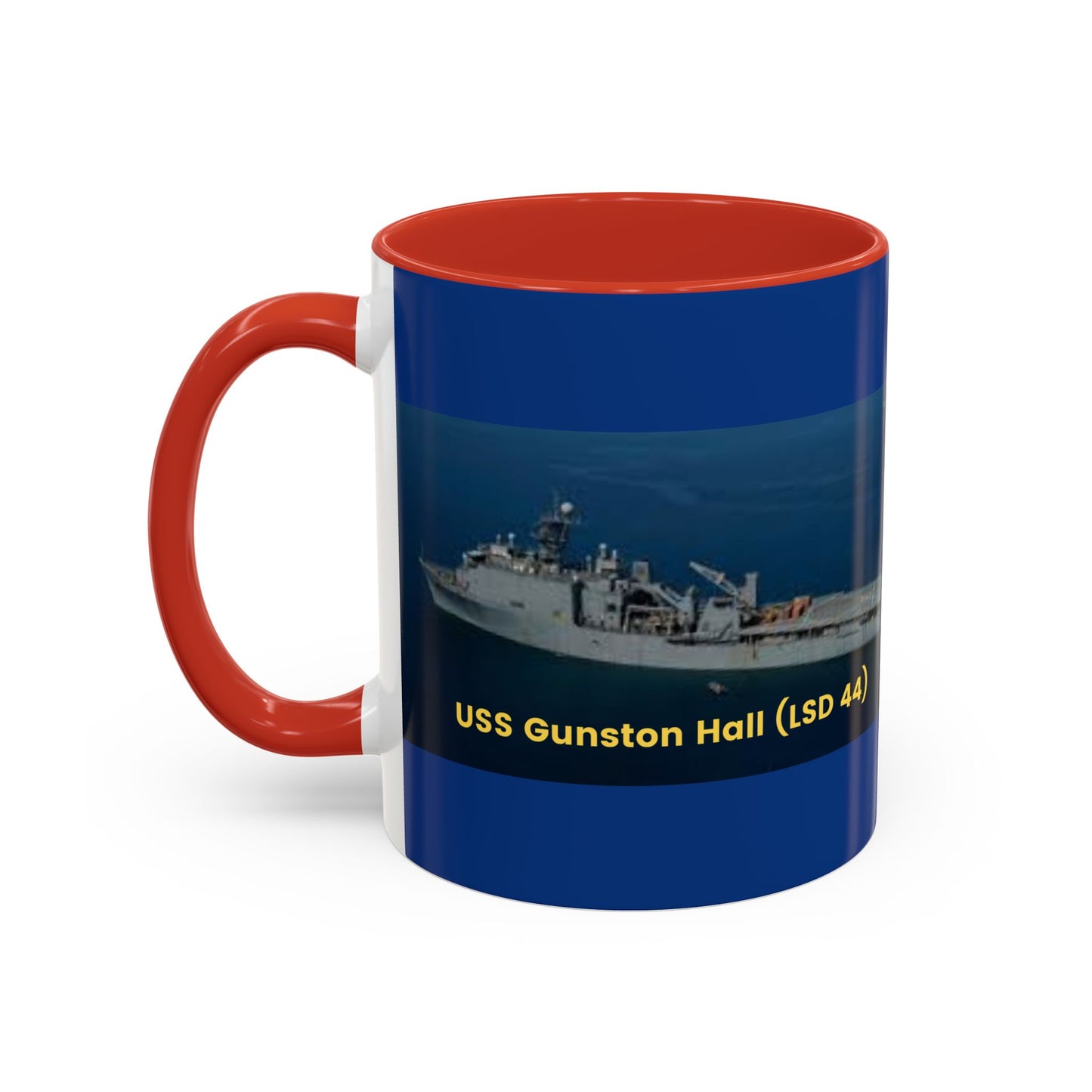 USS Gunston Hall (LSD 44) Navy POD Smileandlaughtees Accent Coffee Mug (11, 15oz)