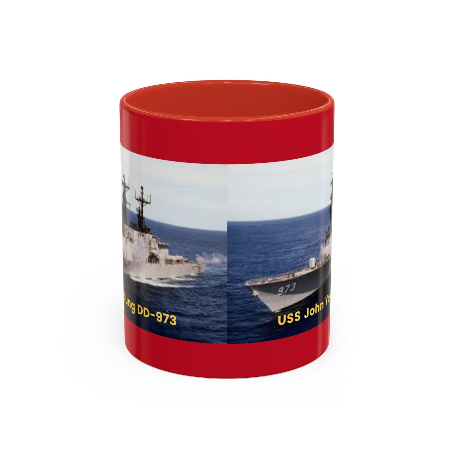 USS John Young DD-973 Navy POD Smileandlaughtees Accent Coffee Mug (11, 15oz)