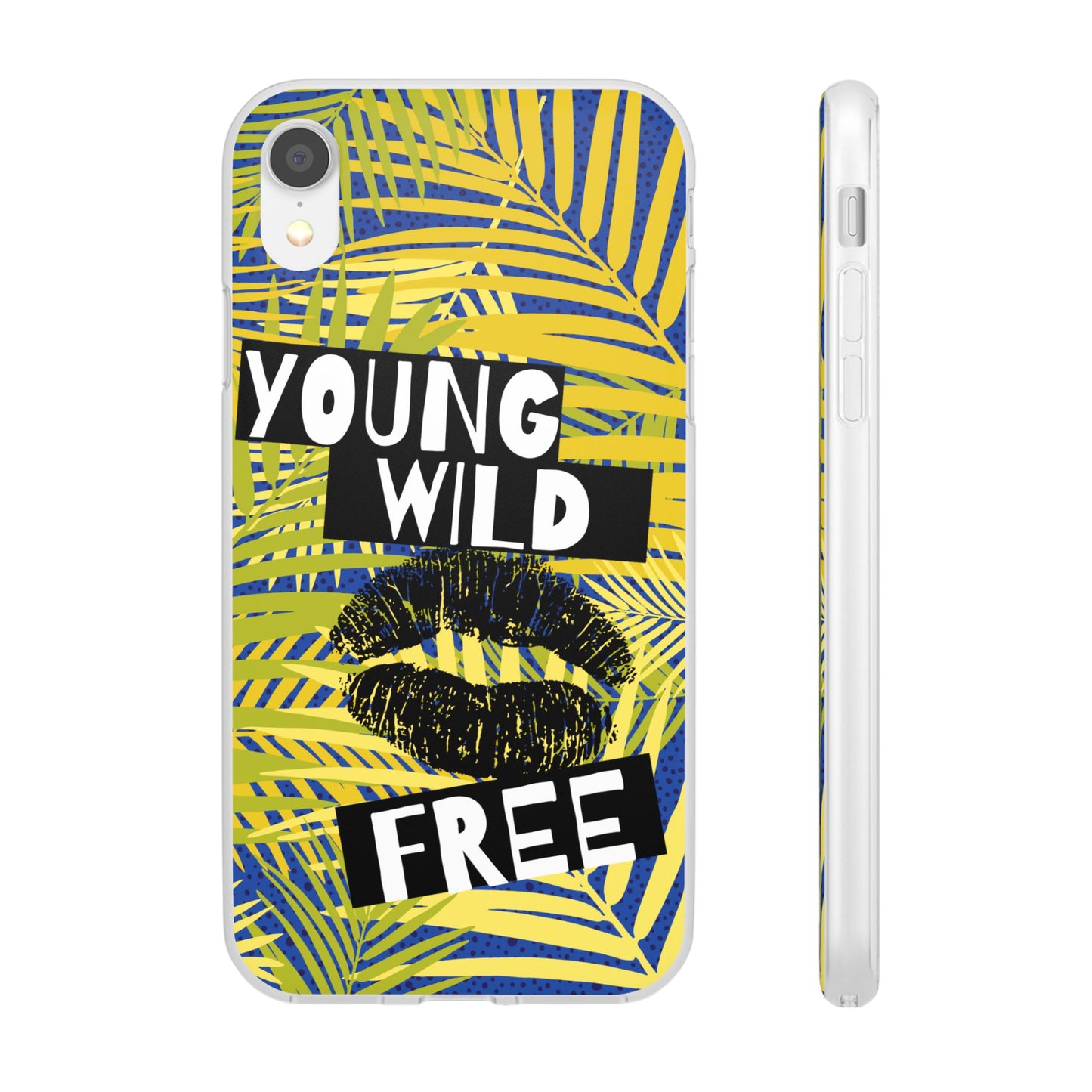 Young Wild Free SmileandLaughTees Flexi Phone Case