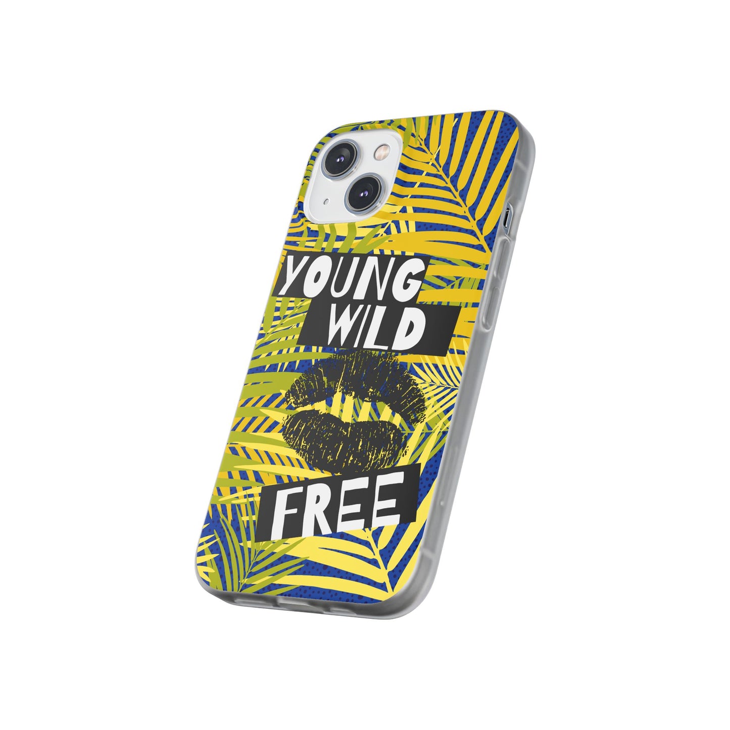 Young Wild Free SmileandLaughTees Flexi Phone Case