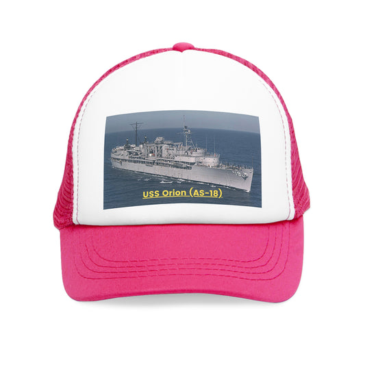 USS Orion (AS-18) Navy POD Smileandlaughtees Mesh Cap