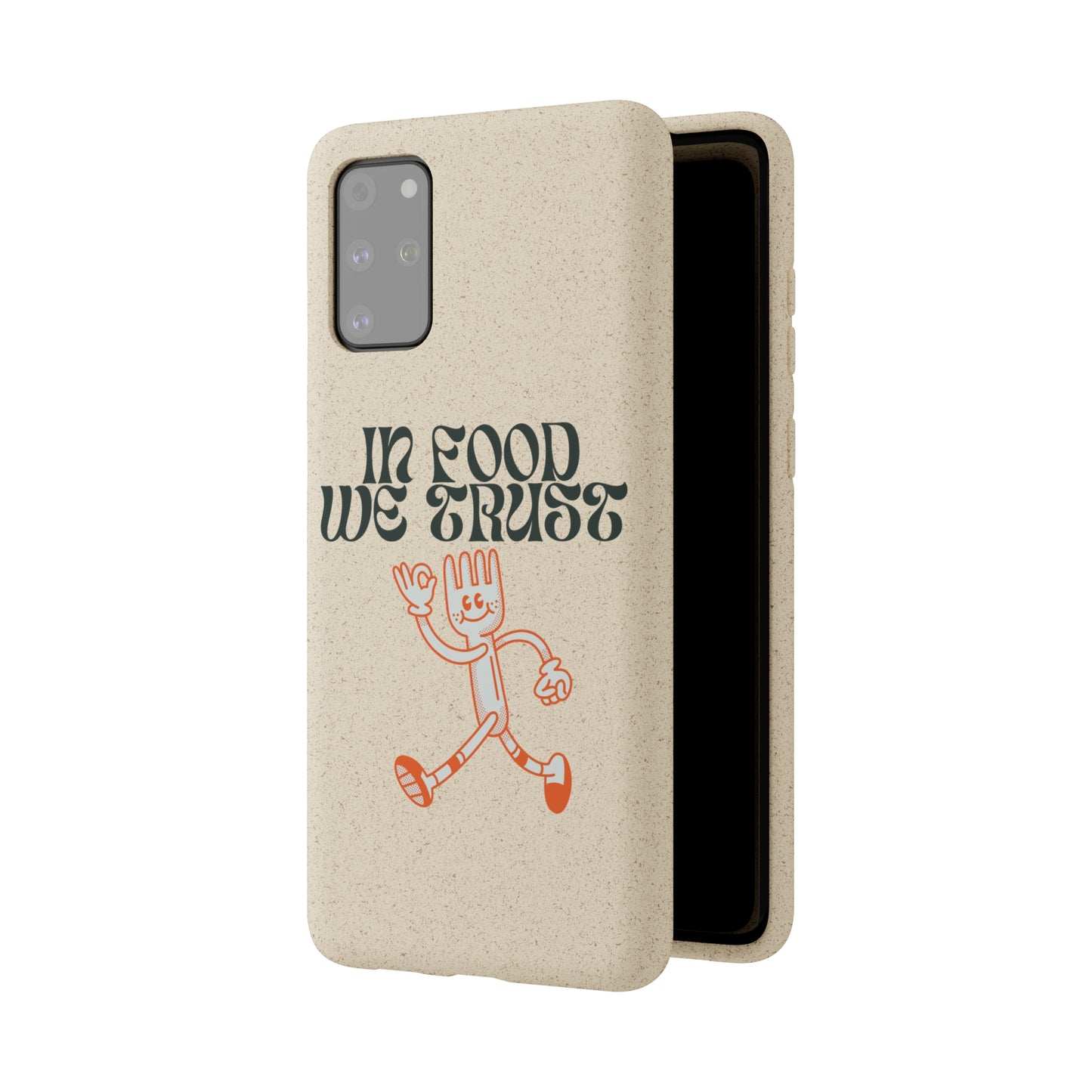 In Food We Trust SmileandLaughTees Biodegradable Cases