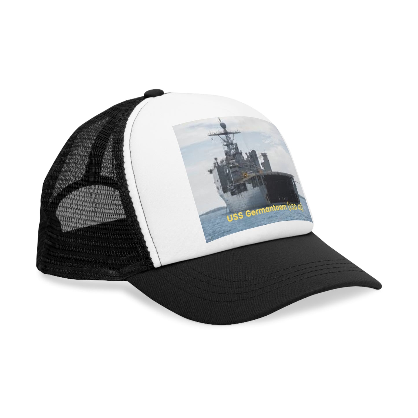 USS Germantown (LSD 42) Navy POD Smileandlaughtees Mesh Cap