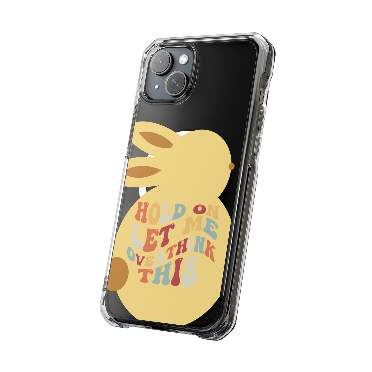 Hold On Let Me Overthink This SmileandLaughTees Clear Impact Phone Case