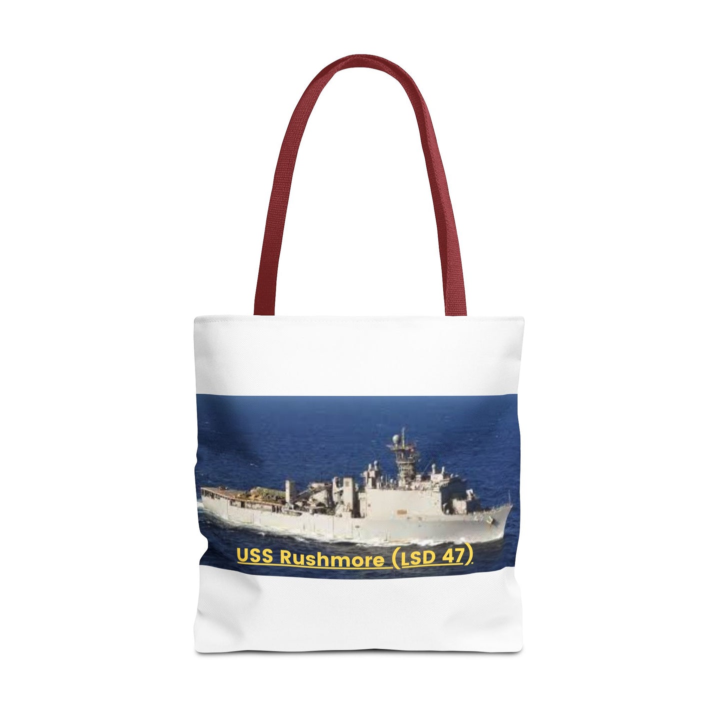 USS Rushmore (LSD 47) Navy POD Smileandlaughtees Tote Bag (AOP)