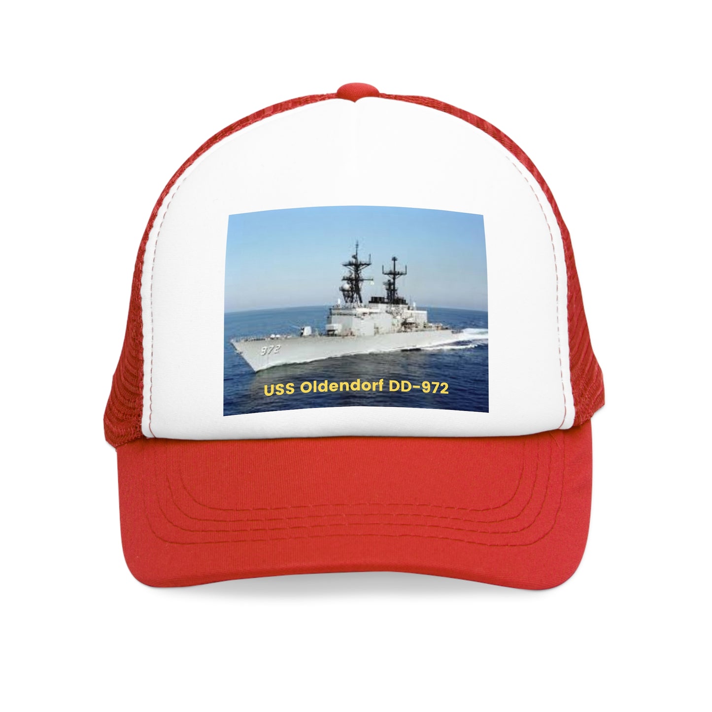 USS Oldendorf DD-972 Navy POD Smileandlaughtees Mesh Cap