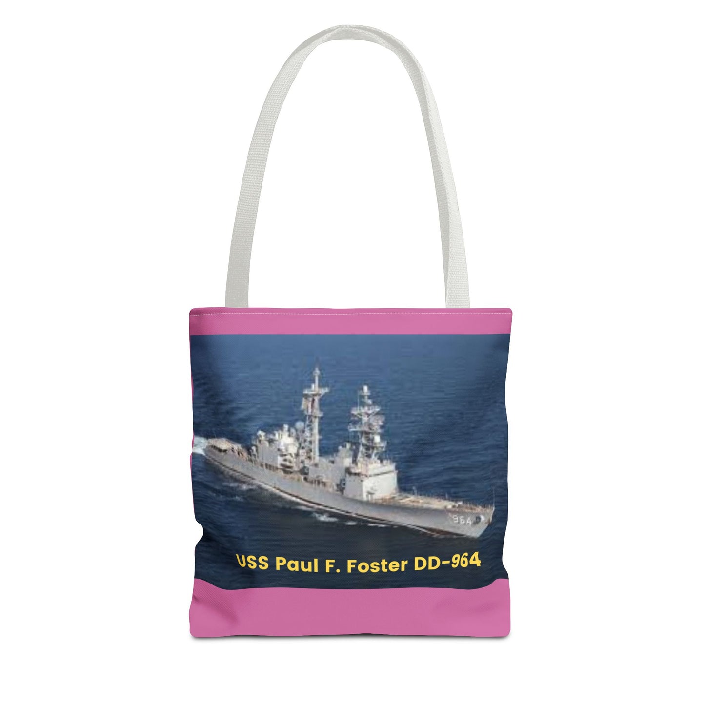 USS Paul F. Foster DD-964 Navy POD Smileandlaughtees Tote Bag (AOP)