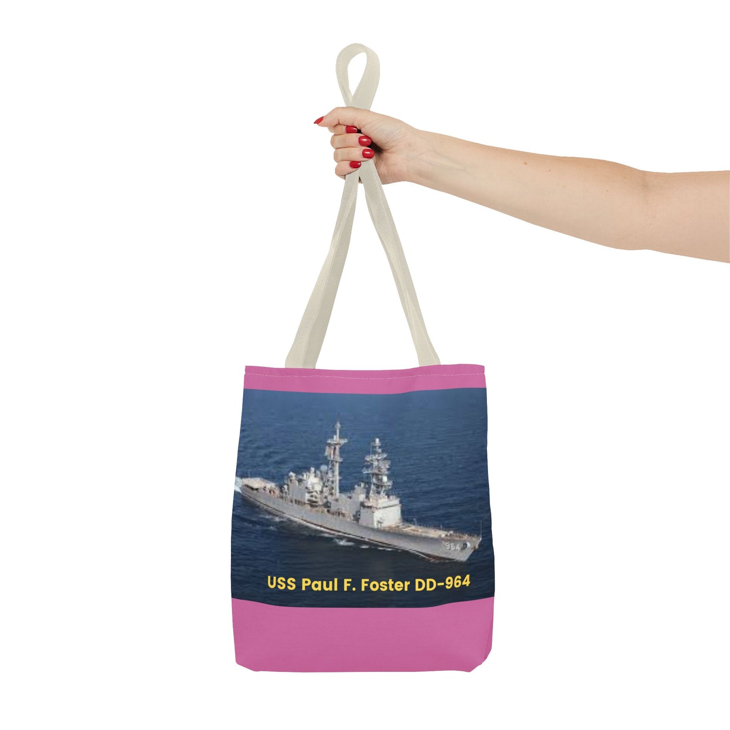 USS Paul F. Foster DD-964 Navy POD Smileandlaughtees Tote Bag (AOP)