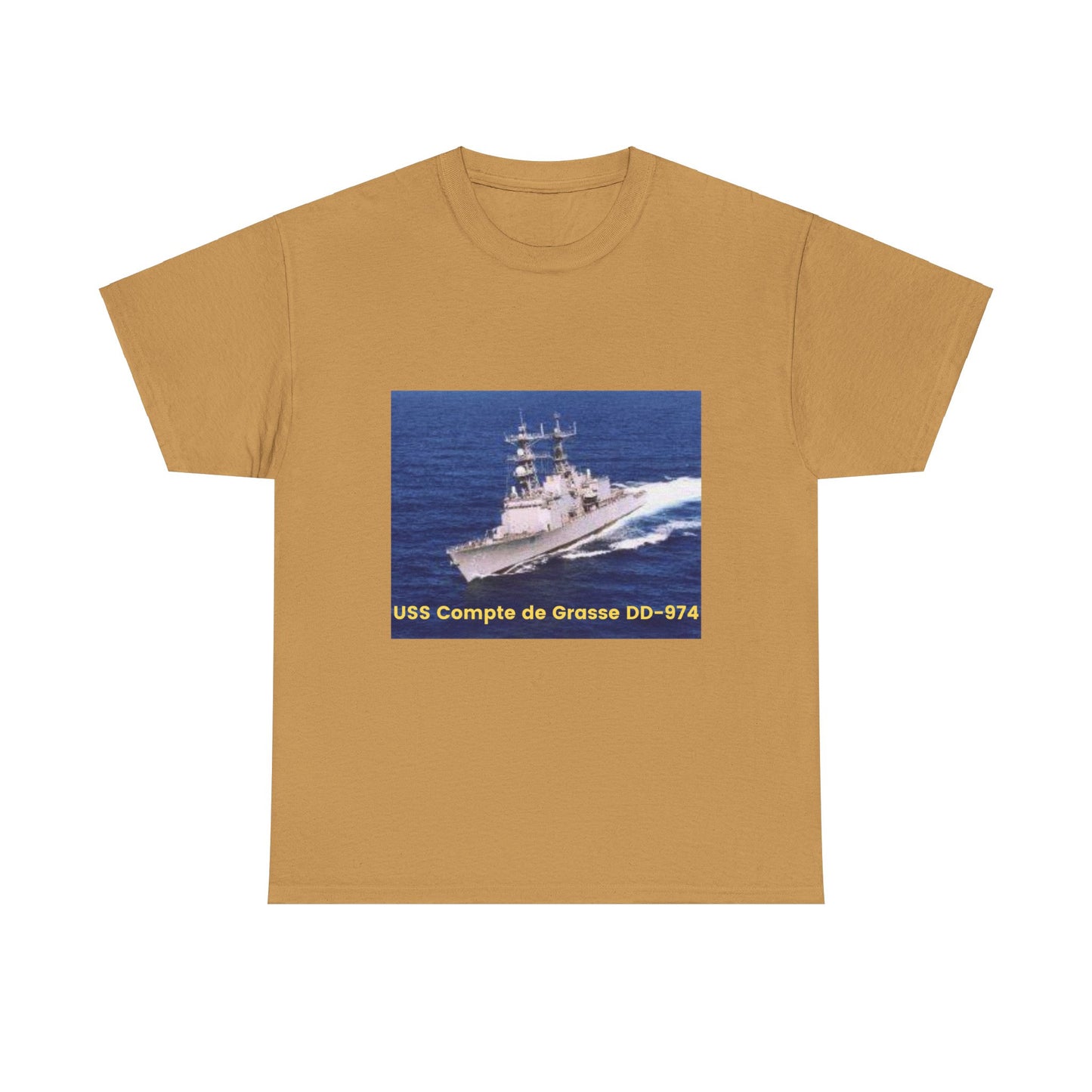 USS Compte de Grasse DD-974 Navy POD Smileandlaughtees Unisex Heavy Cotton Tee T-Shirt