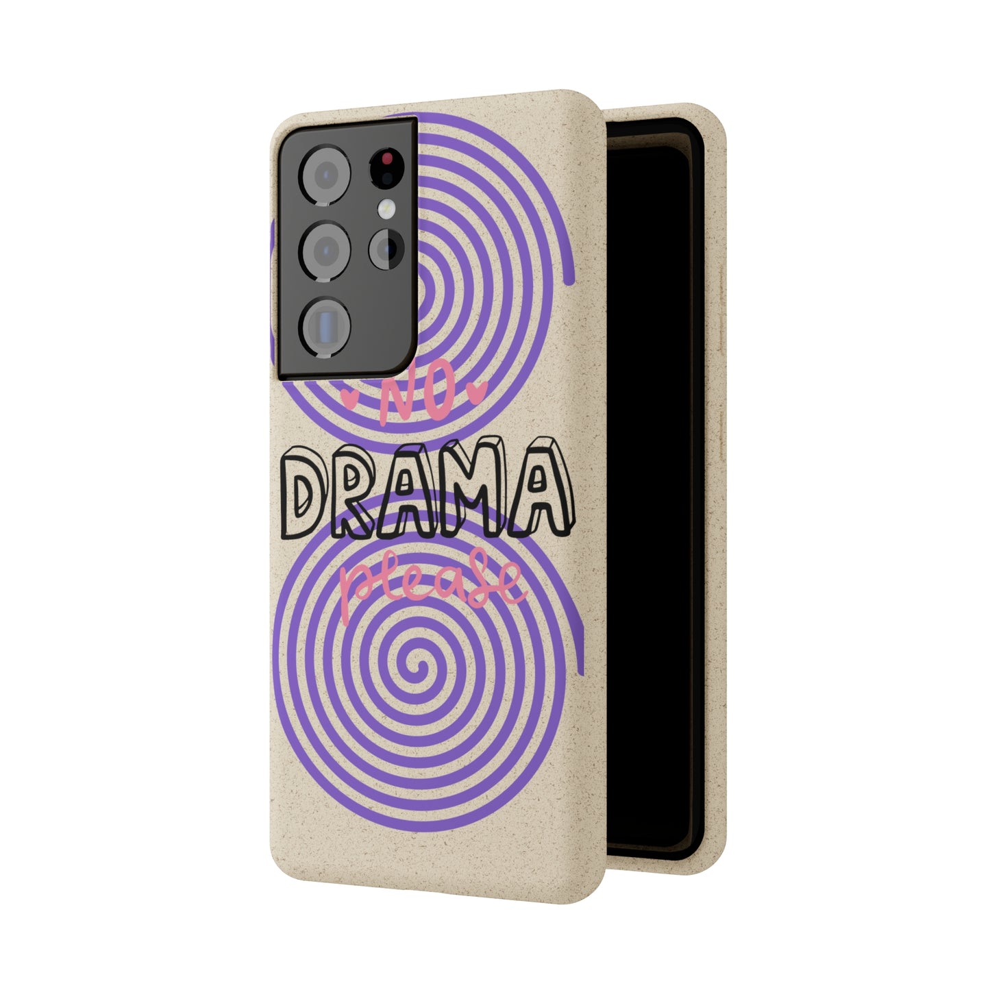 No Drama Please SmileandLaughTees Biodegradable Phone Case