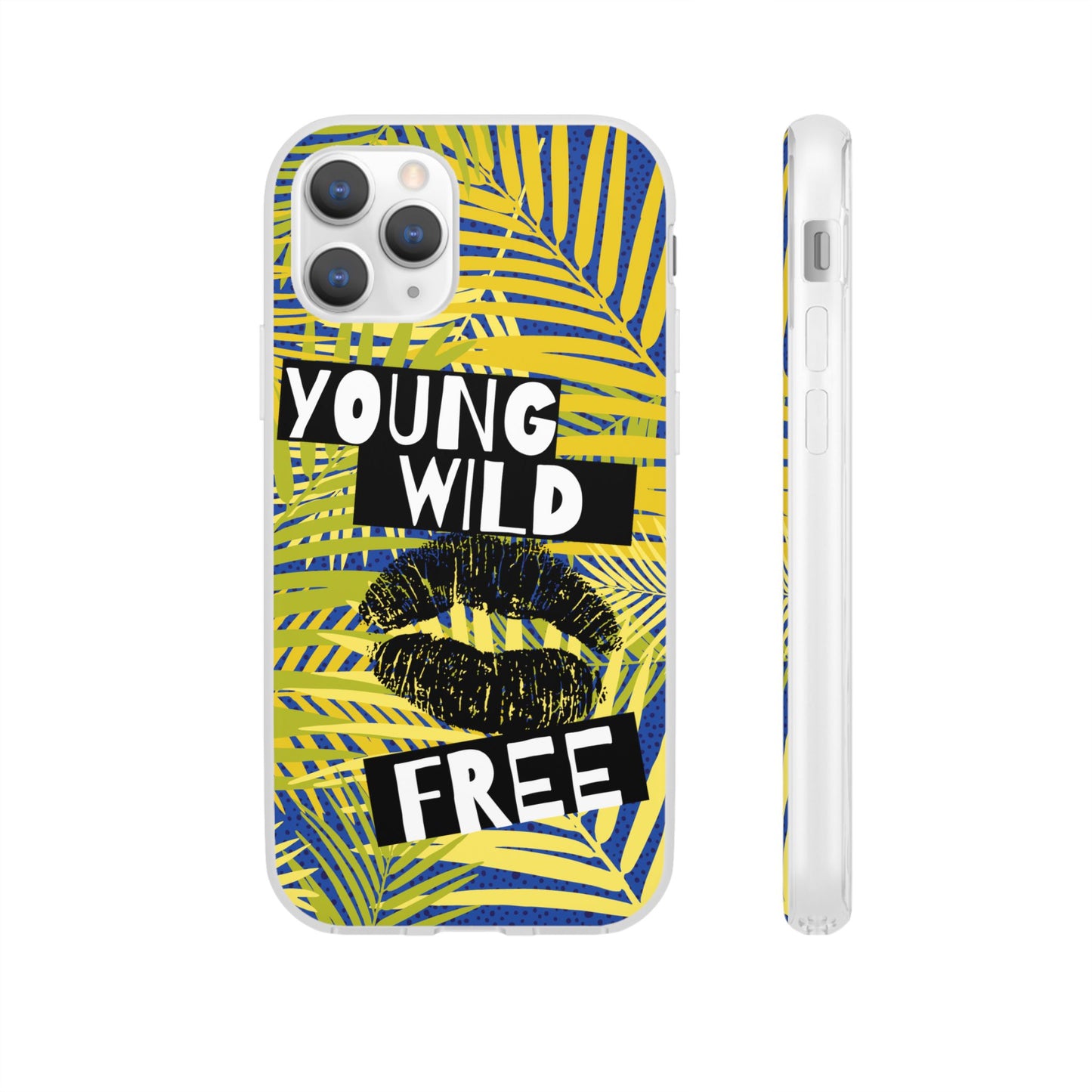 Young Wild Free SmileandLaughTees Flexi Phone Case