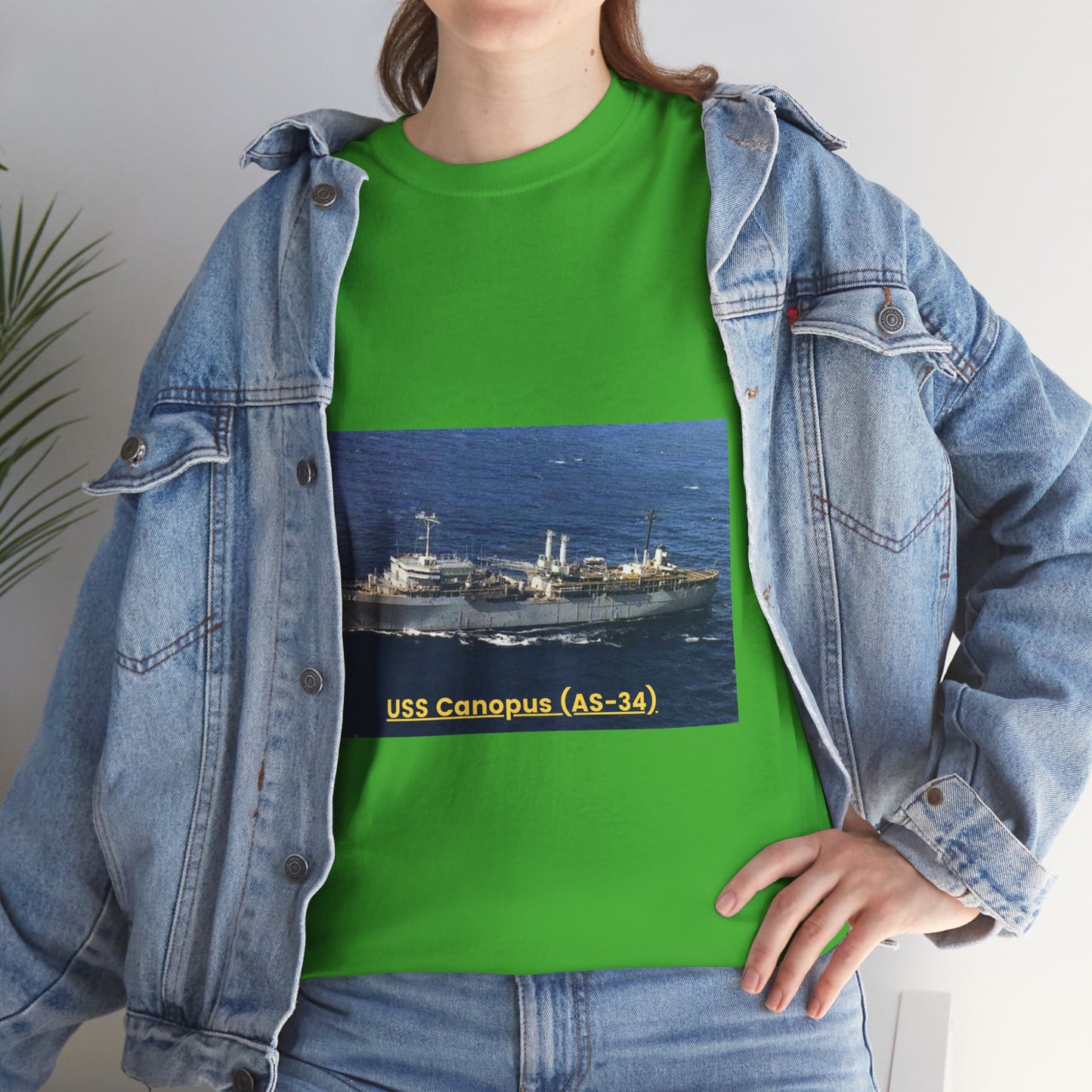 USS Canopus (AS-34) Navy POD Smileandlaughtees Unisex Heavy Cotton Tee T-Shirt