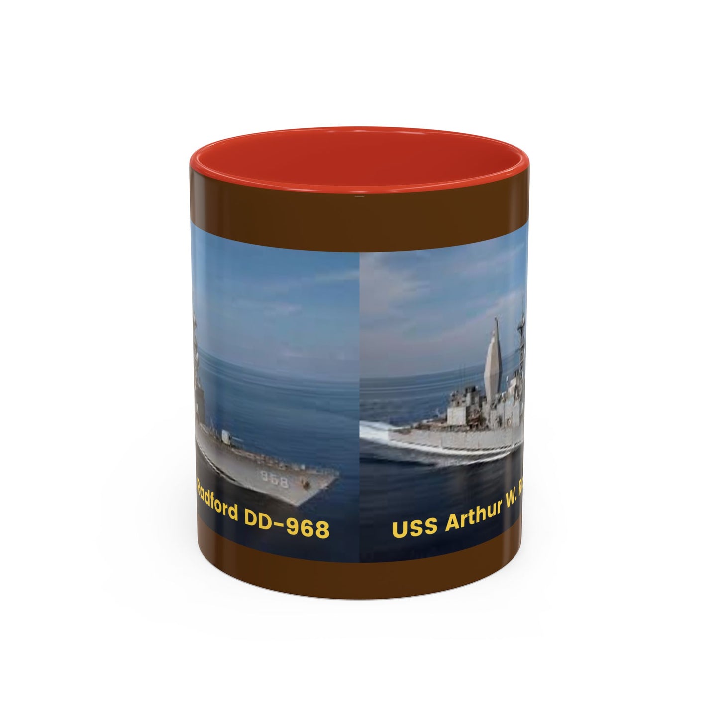 USS Arthur W. Radford DD-968 Navy POD Smileandlaughtees Accent Coffee Mug (11, 15oz)