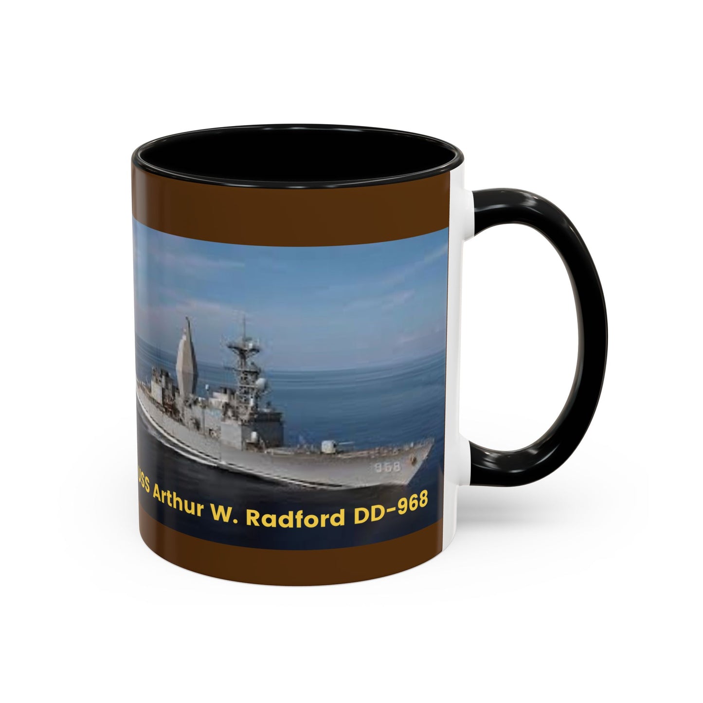 USS Arthur W. Radford DD-968 Navy POD Smileandlaughtees Accent Coffee Mug (11, 15oz)