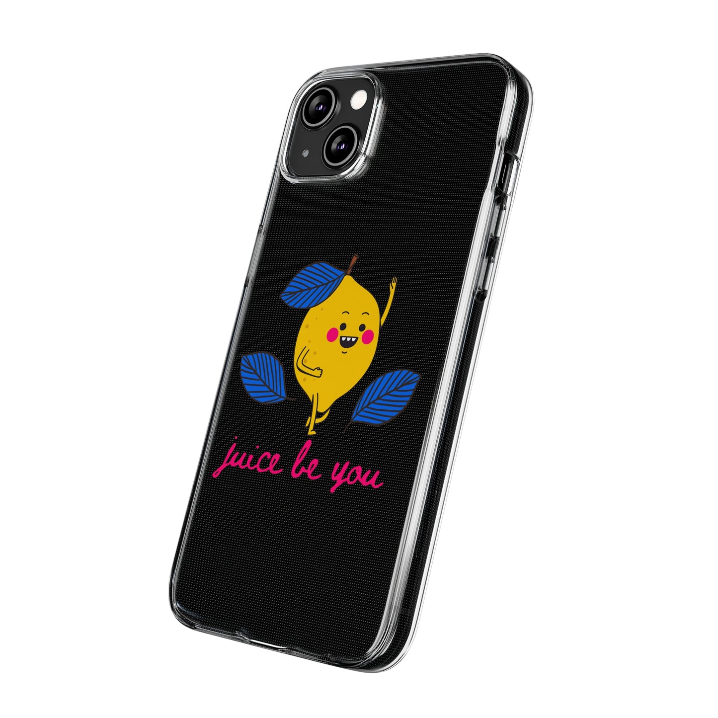 Juice Be You SmileandLaughTees Clear Silicone Phone Case