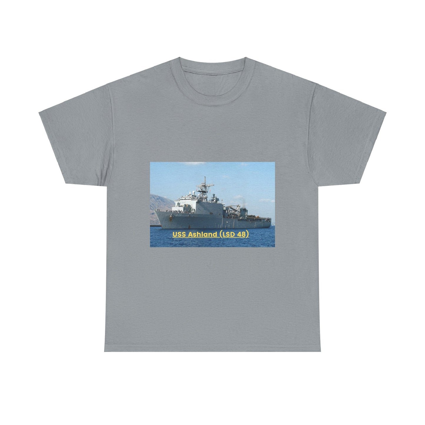 USS America (LHA 6) Navy POD Smileandlaughtees Unisex Heavy Cotton Tee T-Shirt