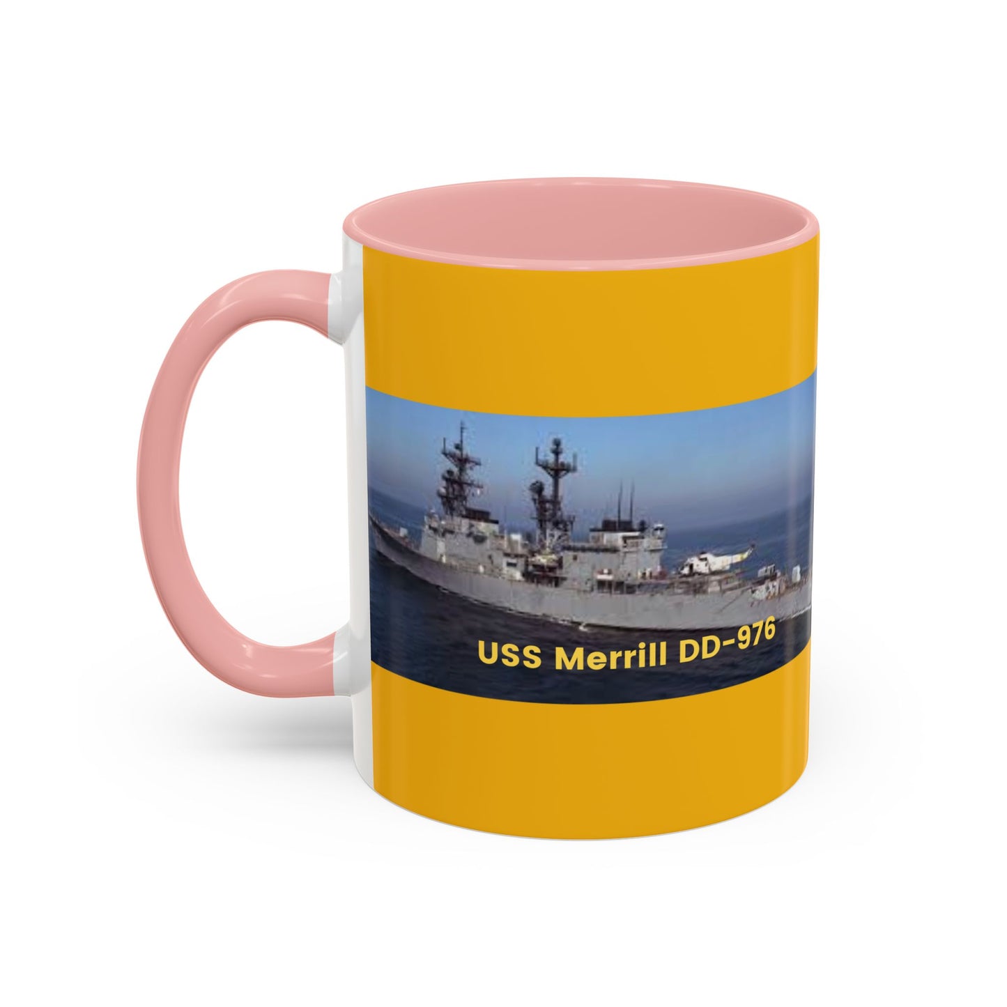 USS Merrill DD-976 Navy POD Smileandlaughtees Accent Coffee Mug (11, 15oz)