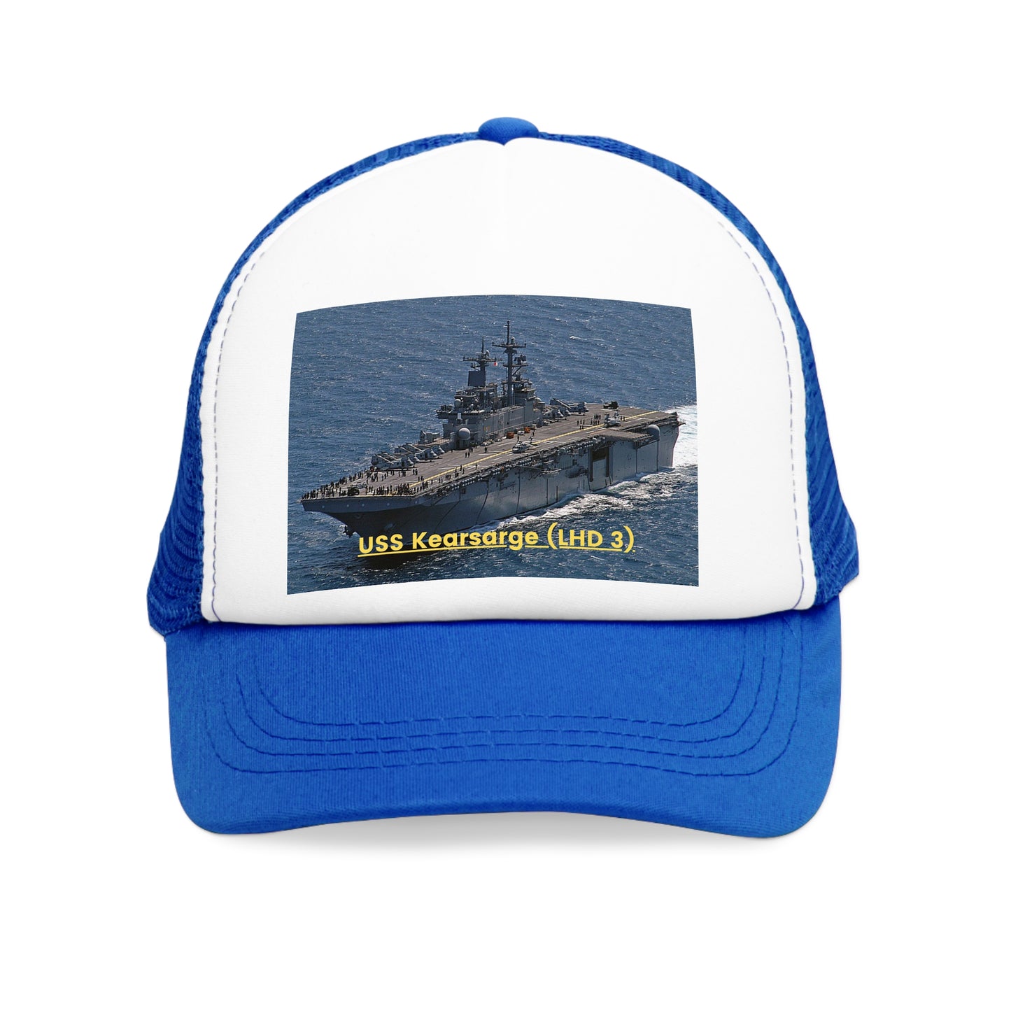 USS Kearsarge (LHD 3) Navy POD Smileandlaughtees Mesh Cap