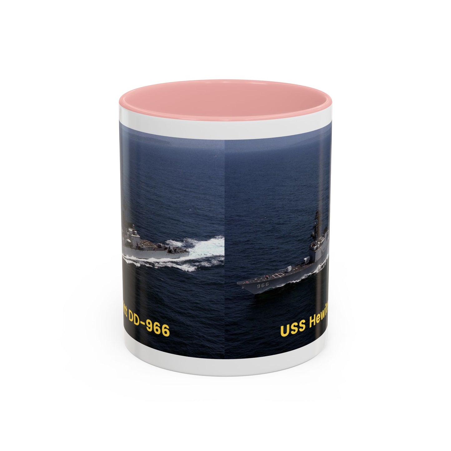 USS Hewitt DD-966 Navy POD Smileandlaughtees Accent Coffee Mug (11, 15oz)