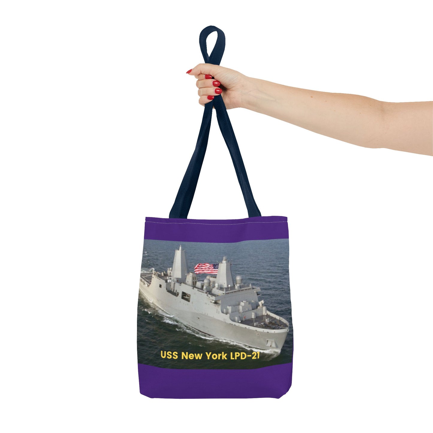 USS Spruance DD-963 Navy POD Smileandlaughtees Tote Bag (AOP)