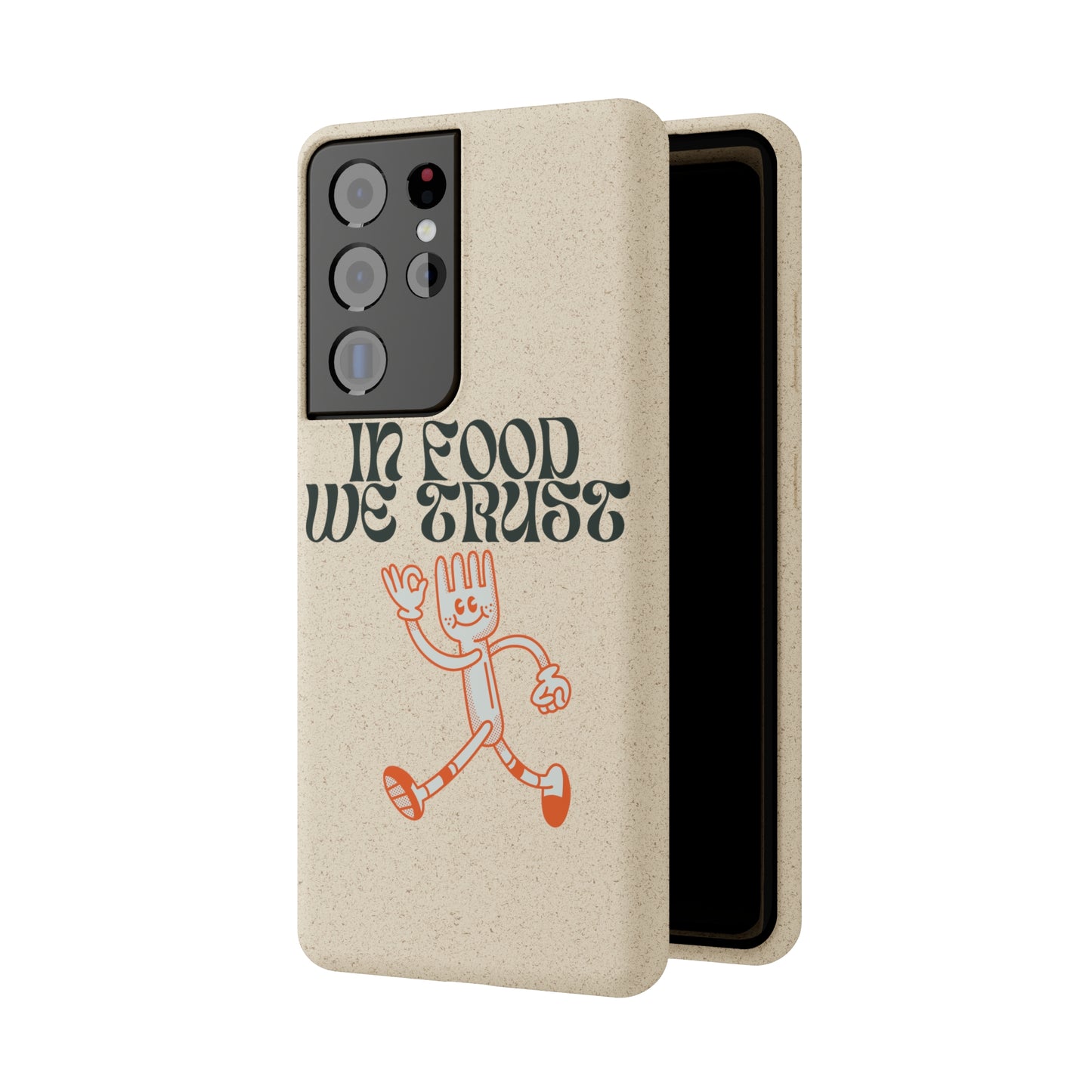 In Food We Trust SmileandLaughTees Biodegradable Cases