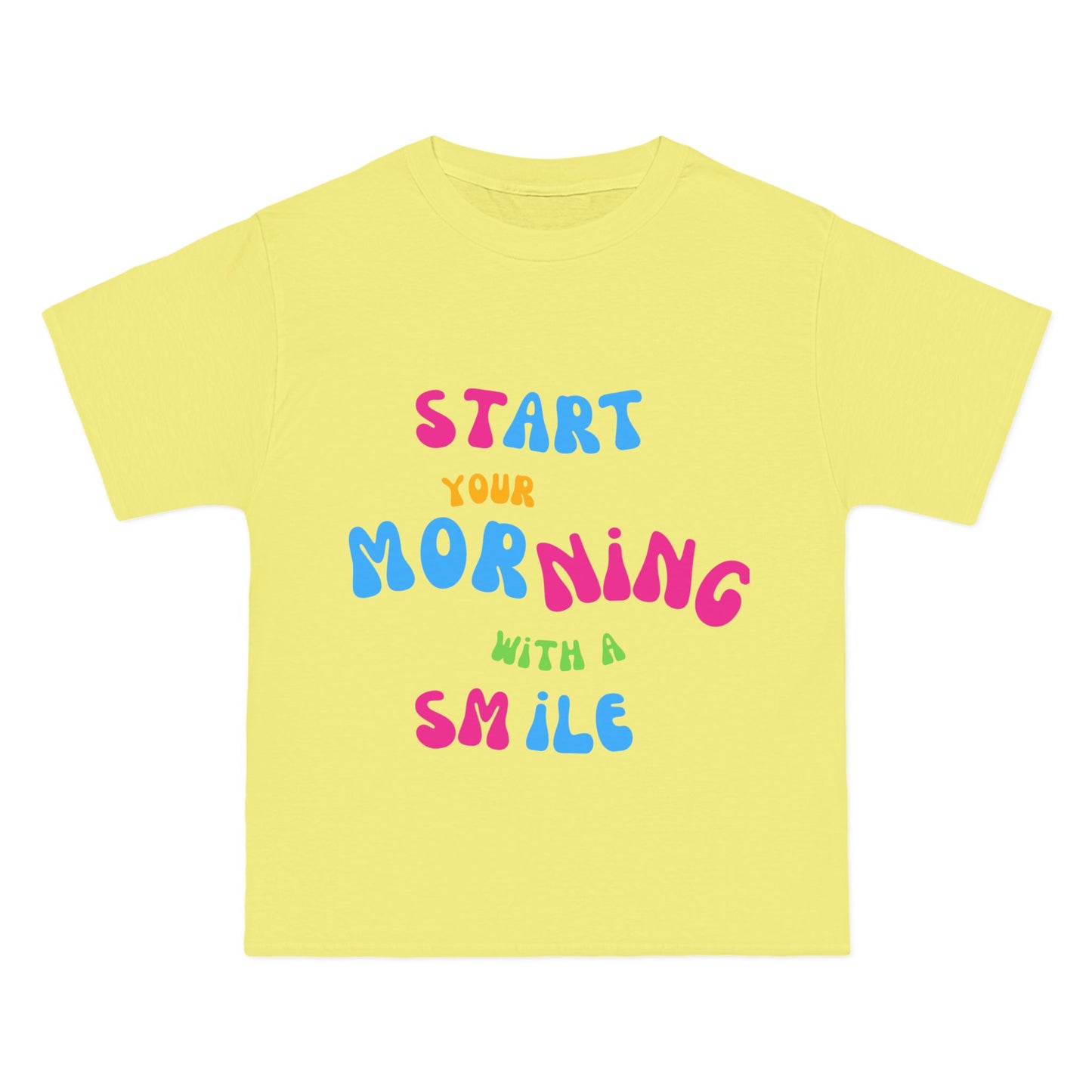 Start your Morning with a Smile SmileandLaughTees Beefy-T®  Short-Sleeve T-Shirt