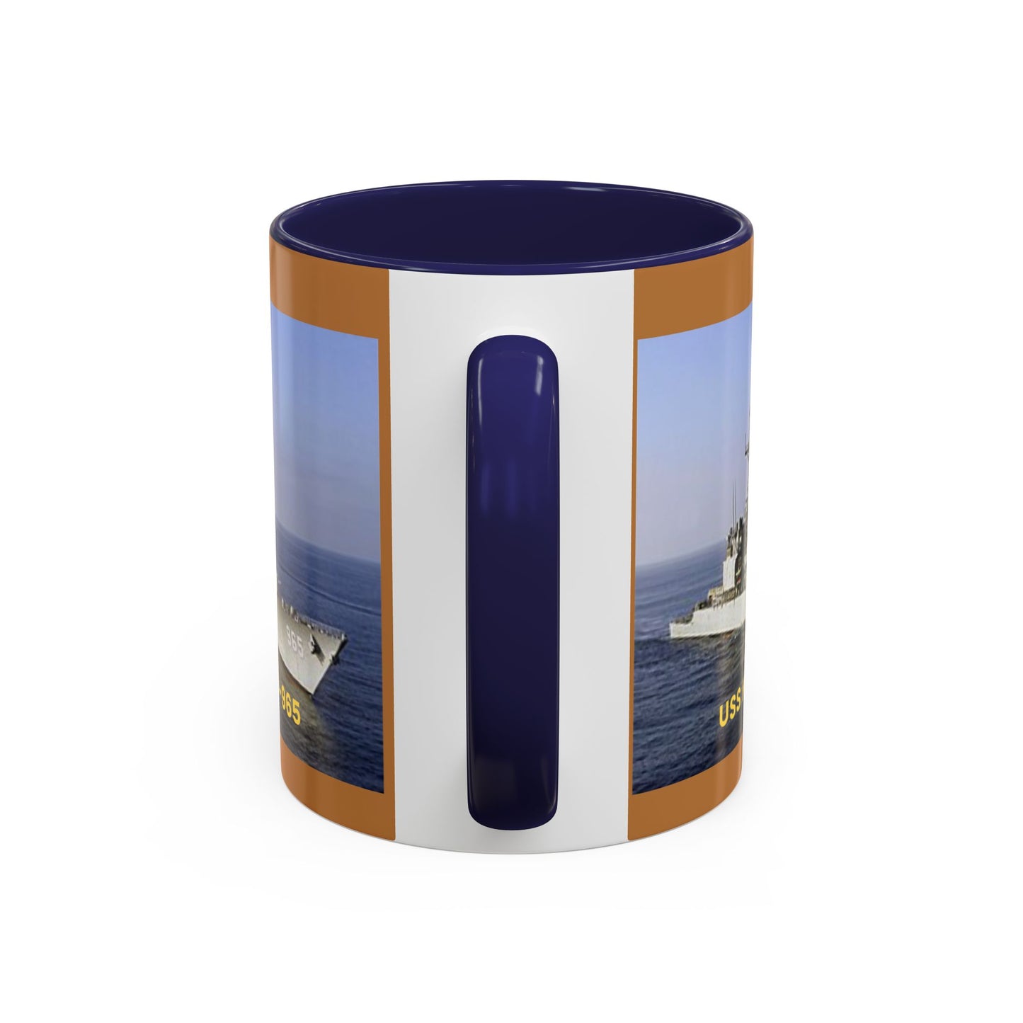 USS Kinkaid DD-965 Navy POD Smileandlaughtees Accent Coffee Mug (11, 15oz)