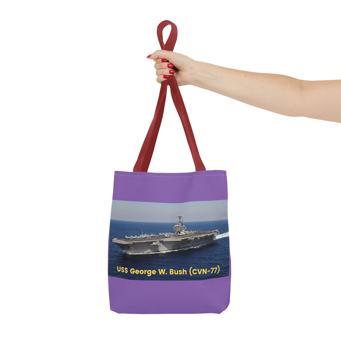 USS George W. Bush (CVN-77) Navy POD SmileandlaughteesTote Bag (AOP)