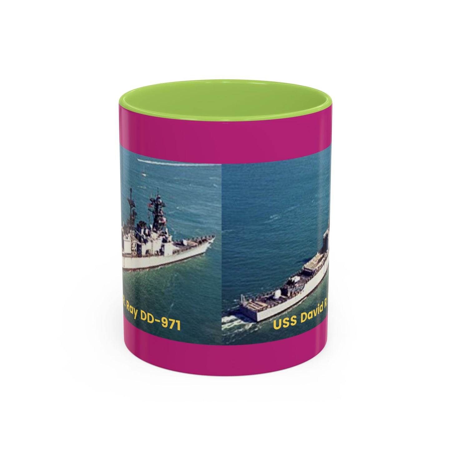 USS David R. Ray DD-971 Navy POD Smileandlaughtees Accent Coffee Mug (11, 15oz)