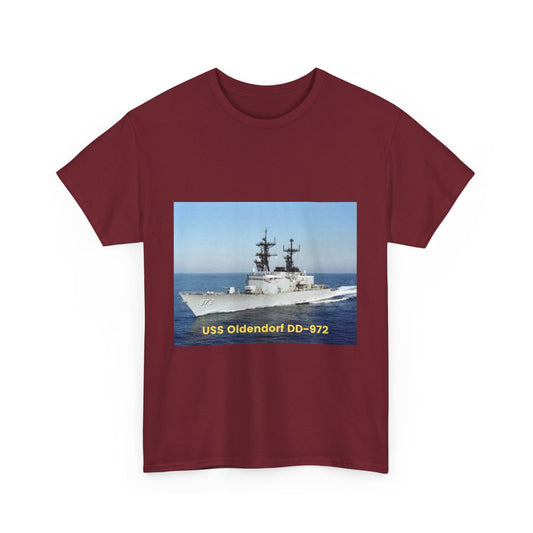 USS John Young DD-973 Navy POD Smileandlaughtees Unisex Heavy Cotton Tee T-Shirt