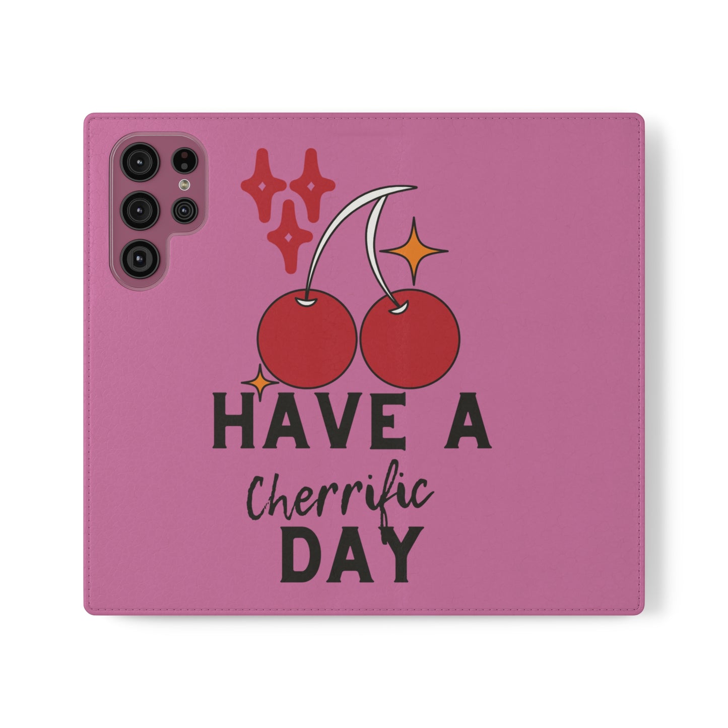 Have A Cherrific Day SmileandLaughTees Flip Phone Case