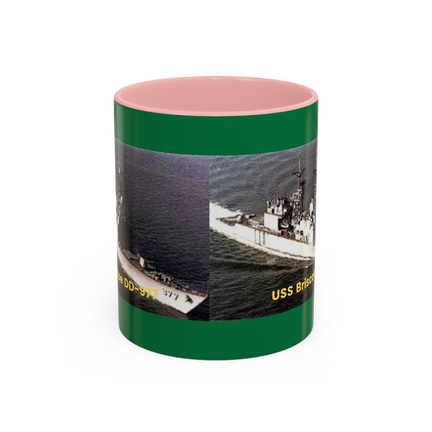 USS Briscoe DD-977 Navy POD Smileandlaughtees Accent Coffee Mug (11, 15oz)