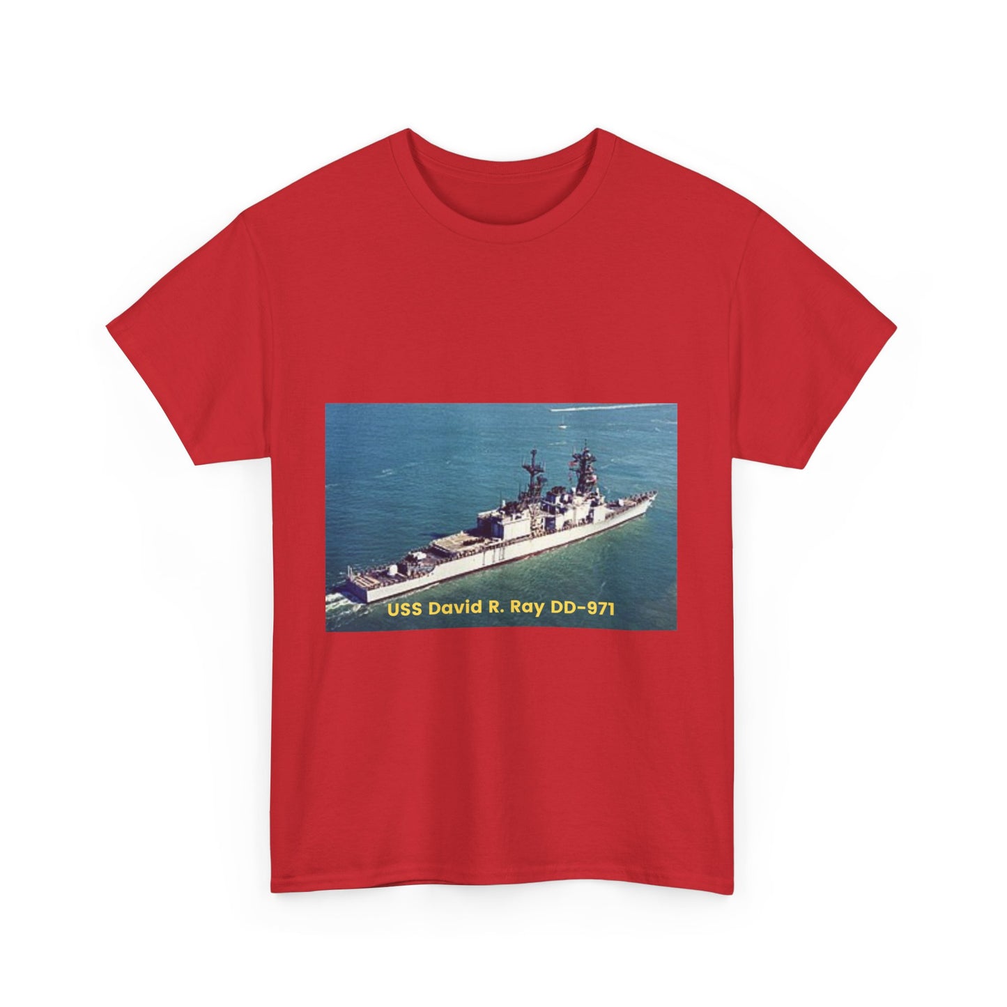 USS David R. Ray DD-971 Navy POD Smileandlaughtees Unisex Heavy Cotton Tee T-Shirt